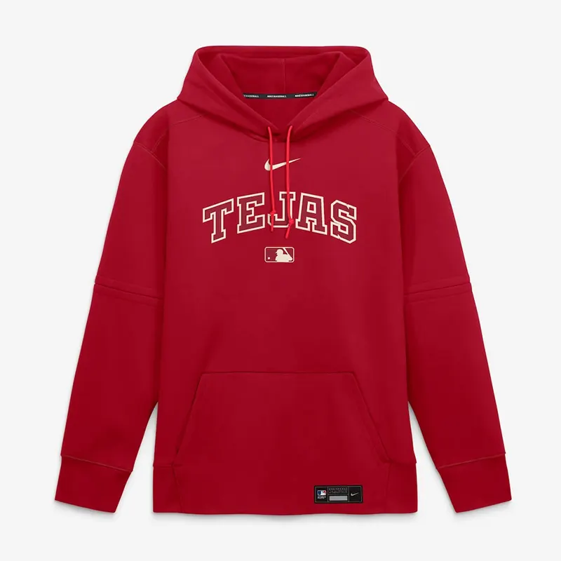 Mens Texas Rangers Nike Red 2026 City Connect Authentic Collection Therma-FIT Hoodie - Image 3