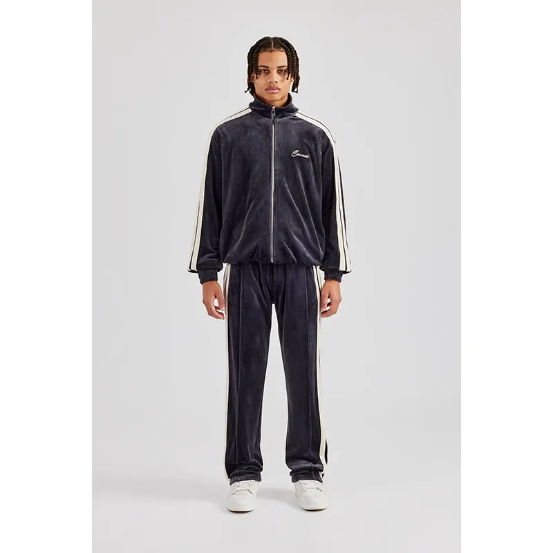 Mens Velour Tracksuit - Image 2