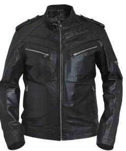 Men's Vintage Retro Biker Leather Jacket