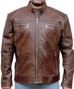 Vintage Streetwear Retro Biker Leather Jacket