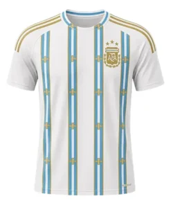 Messi Argentina Gold Stripe Jersey 2026