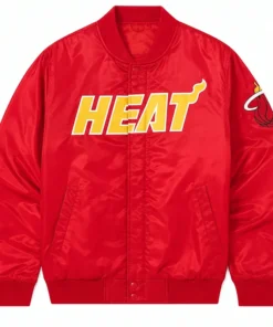 Miami Heat Red Bomber Jacket