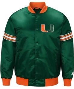 Miami Hurricanes Draft Pick Green Jacket