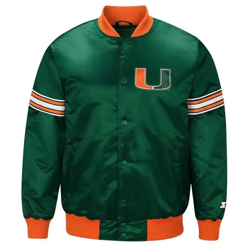 Miami Hurricanes Draft Pick Green Jacket