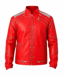 Michael Jackson Beat It Red Leather Jacket