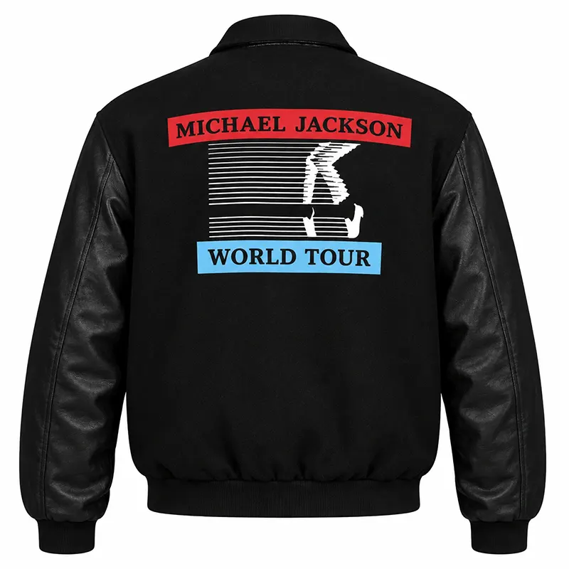 Michael Jackson World Tour Varsity Jacket - Image 2