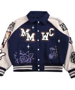 Mickey Mouse Wolves Club Rudy Navy Letterman Jacket