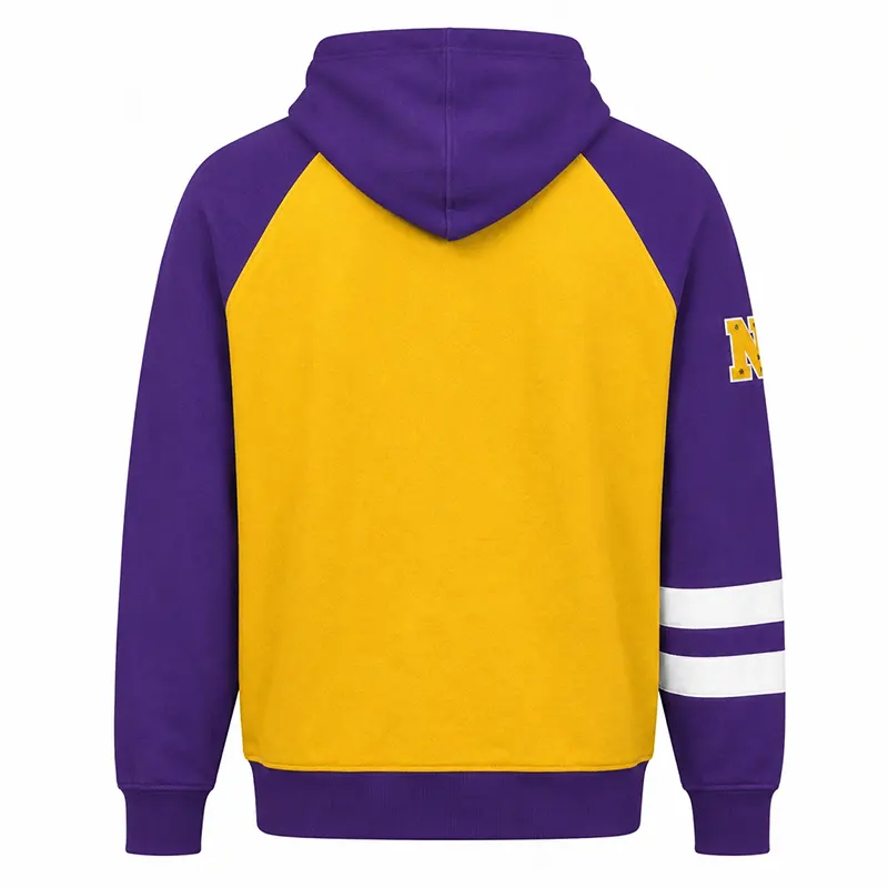 Minnesota Vikings Interception Colorblock Hoodie - Image 2
