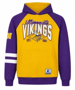 Minnesota Vikings Interception Colorblock Hoodie