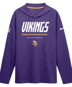 Minnesota Vikings Purple Hooded T-shirt
