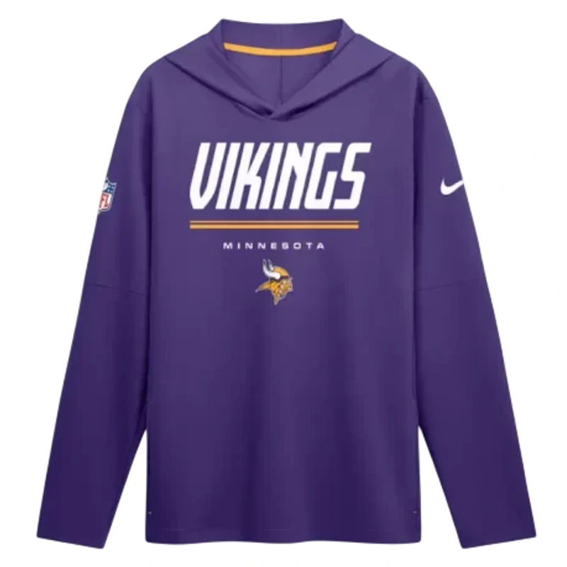 Minnesota Vikings Purple Hooded T-shirt