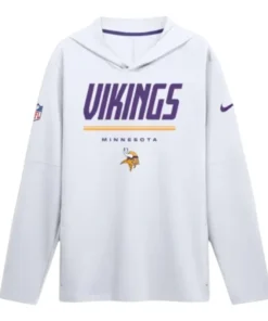 Minnesota Vikings White Hooded T-shirt