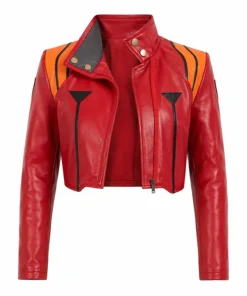 Misato Katsuragi Red Leather Jacket
