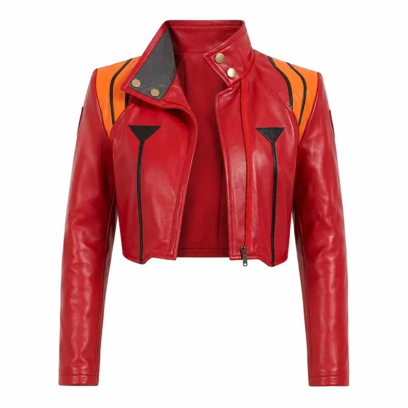 Misato Katsuragi Red Leather Jacket