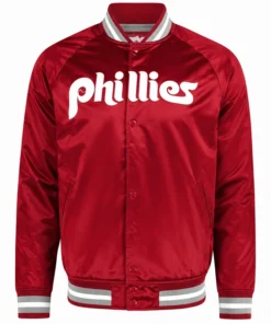 Mitchell & Ness Philadelphia Phillies Satin Raglan Jacket