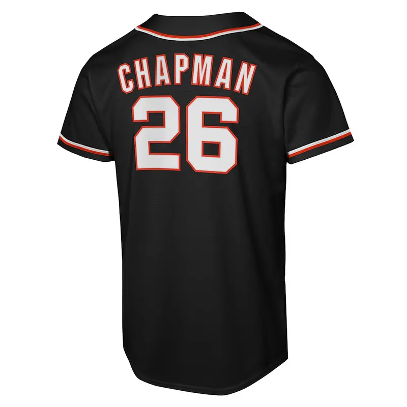 Mlb Youth San Francisco Giants Matt Chapman Nike Black Player Jersey - Image 3