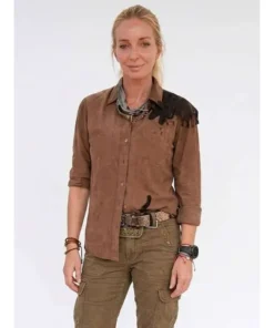 Mutiny 2026 Annabelle Wallis Brown Shirt