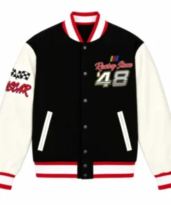 NASCAR Racing Team Black White Jacket