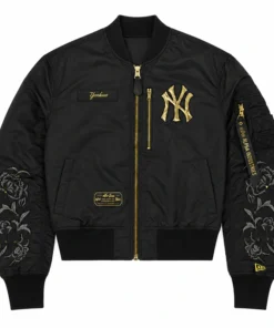 NY Alpha X New Era L-2B Cropped Bomber Jacket