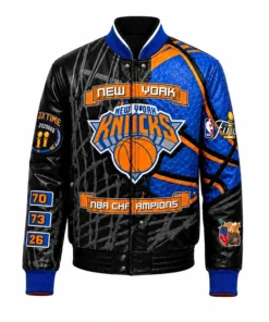 NY Knicks Champions 2026 Leather Jacket