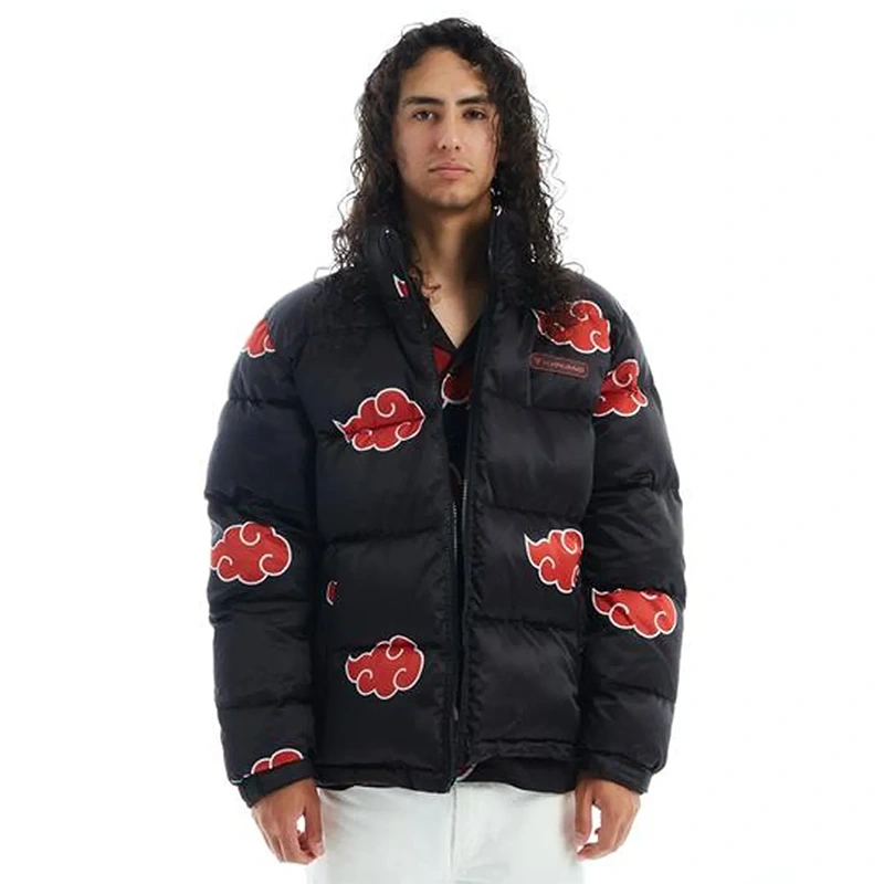 Naruto Akatsuki Puffer Jacket - Image 3