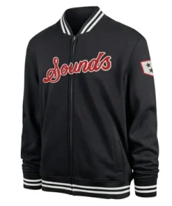 Nashville Sounds Black Camden Track Jacket