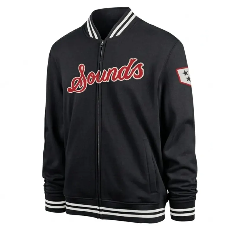 Nashville Sounds Black Camden Track Jacket