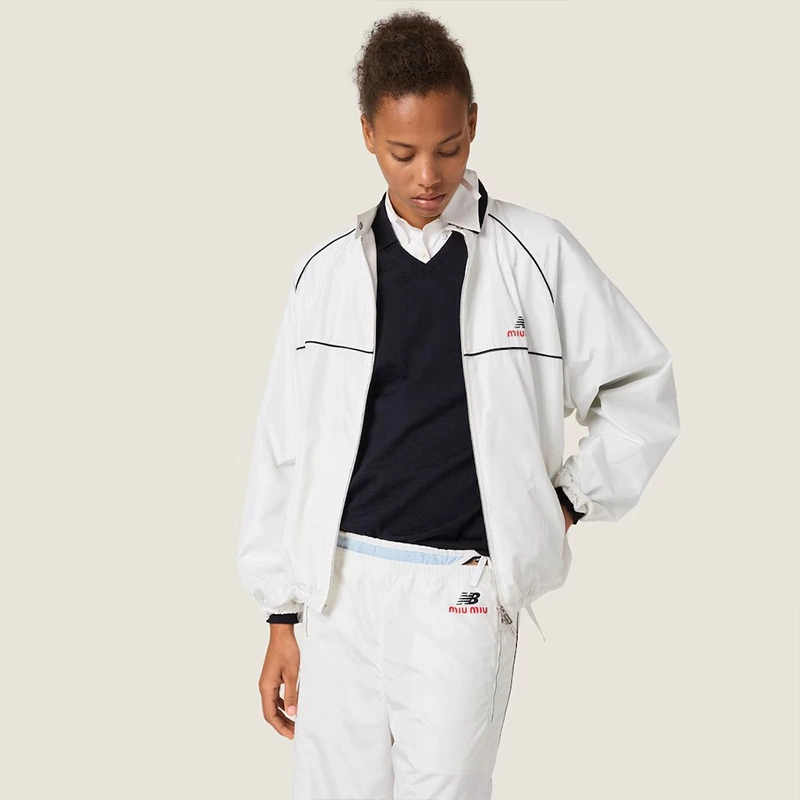 New Balance x Miu Miu Technical Poplin Blouson Jacket - Image 5