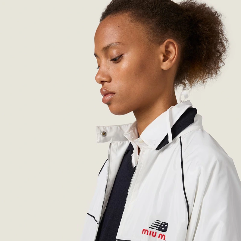 New Balance x Miu Miu Technical Poplin Blouson Jacket - Image 4