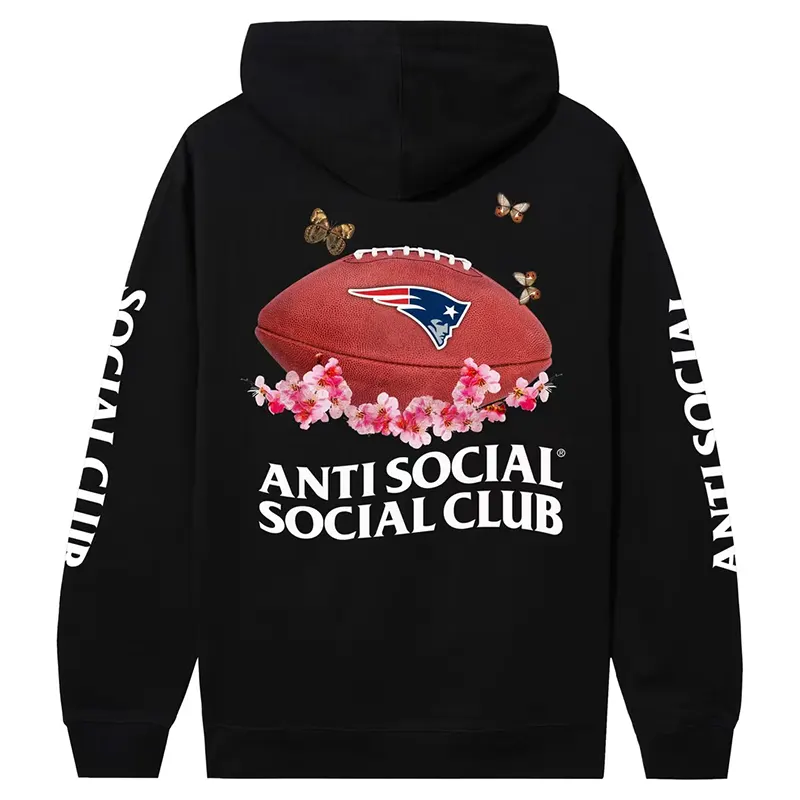 New England Patriots AntiSocialSocialClub x NFL Impact Blossom Hoodie - Image 3