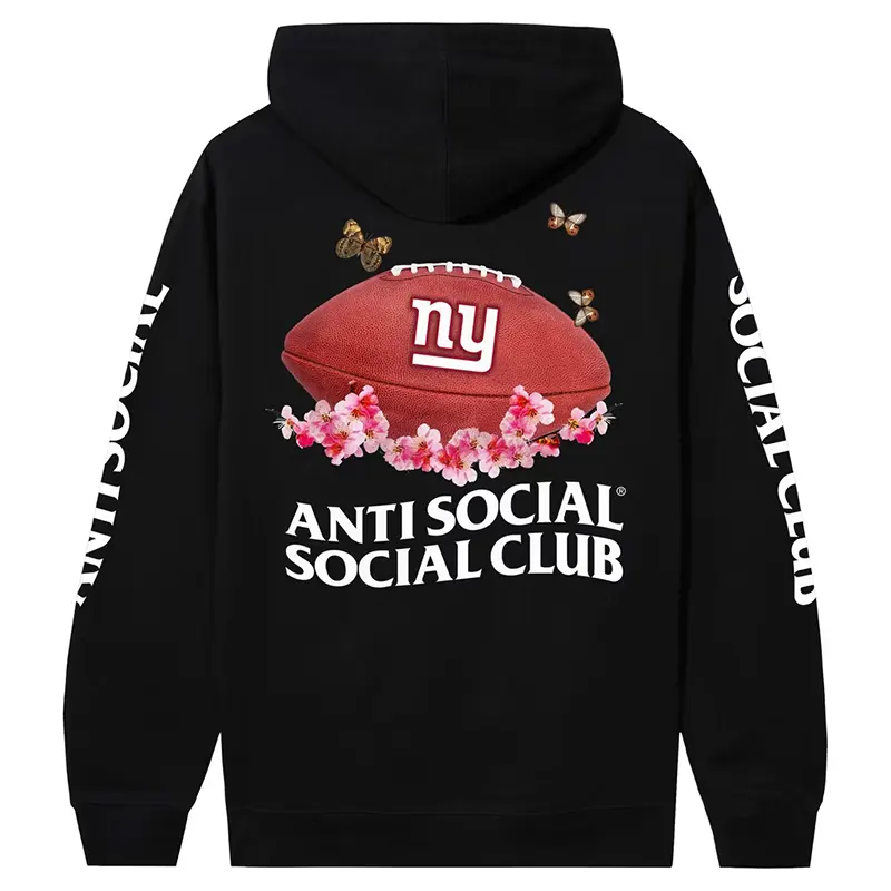 New York Giants AntiSocialSocialClub x NFL Impact Blossom Hoodie - Image 3