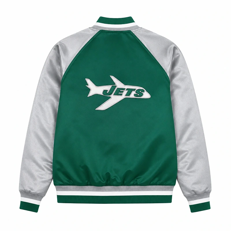 New York Jets Final Score Varsity Jacket - Image 2