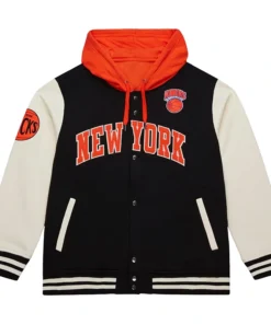 New York Knicks Black Courtside Fleece Jacket