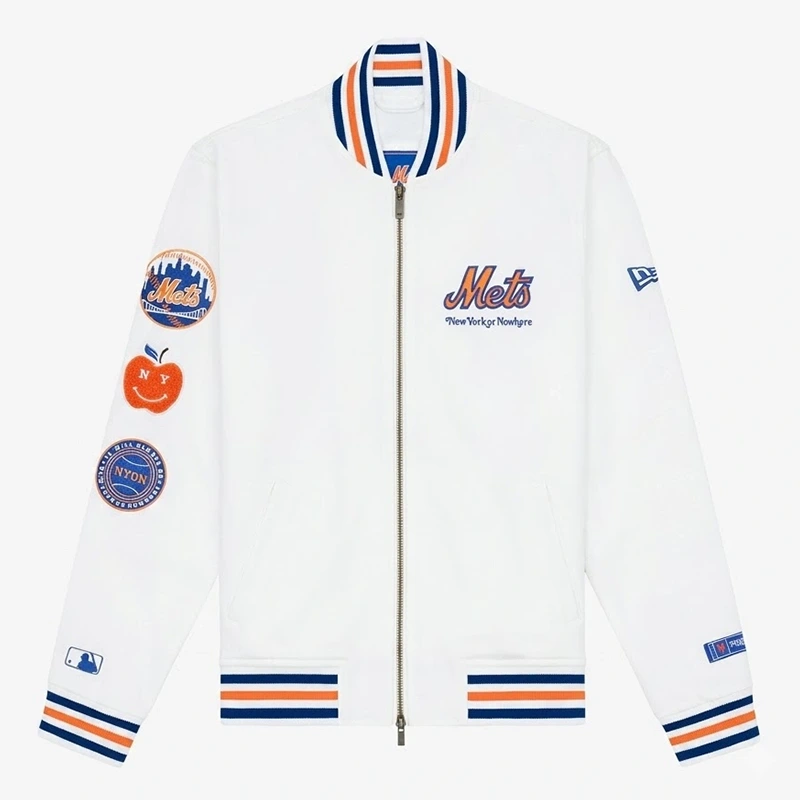 New York Mets New York or Nowhere NYON MLB Jacket - Image 2