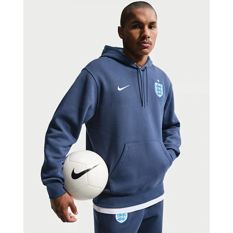 Mens Nike England 2026 Club Football Pullover Hoodie