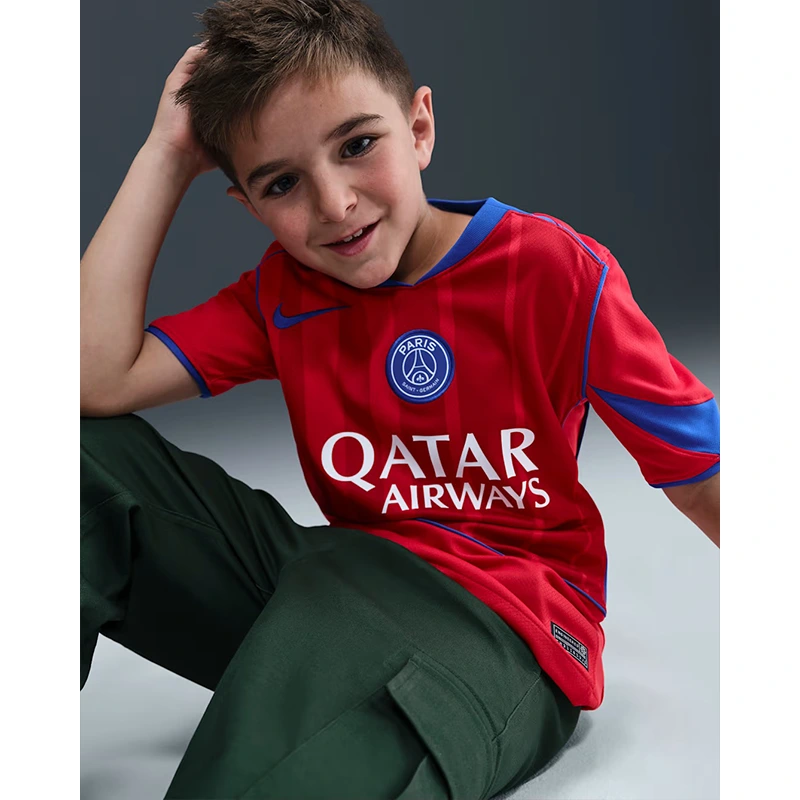Nike Paris Saint-Germain 2025/26 Big Kids Total 90 Soccer Jersey - Image 2