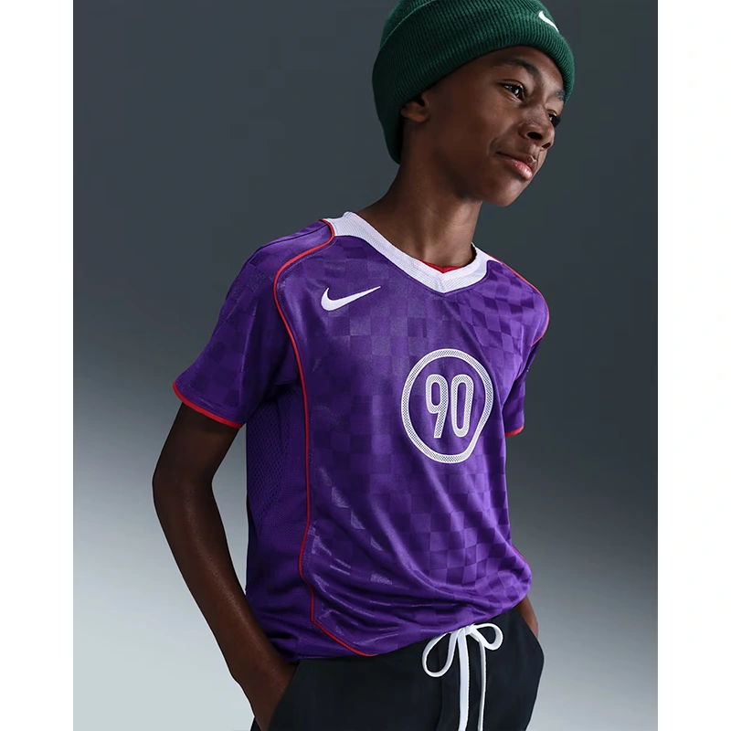 Nike Purple Total 90 Older Kids Dri-FIT Soccer Jersey - Image 2