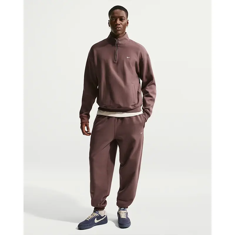 Nike Solo Swoosh Mens Fleece Quarter Zip Top - Image 2
