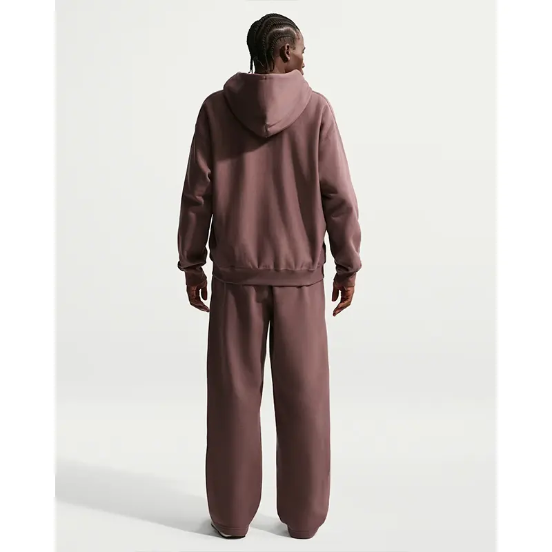 Nike Solo Swoosh Mens Full-Zip Fleece Hoodie - Image 3