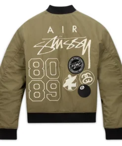 Nike x Stüssy Olive Bomber Jacket