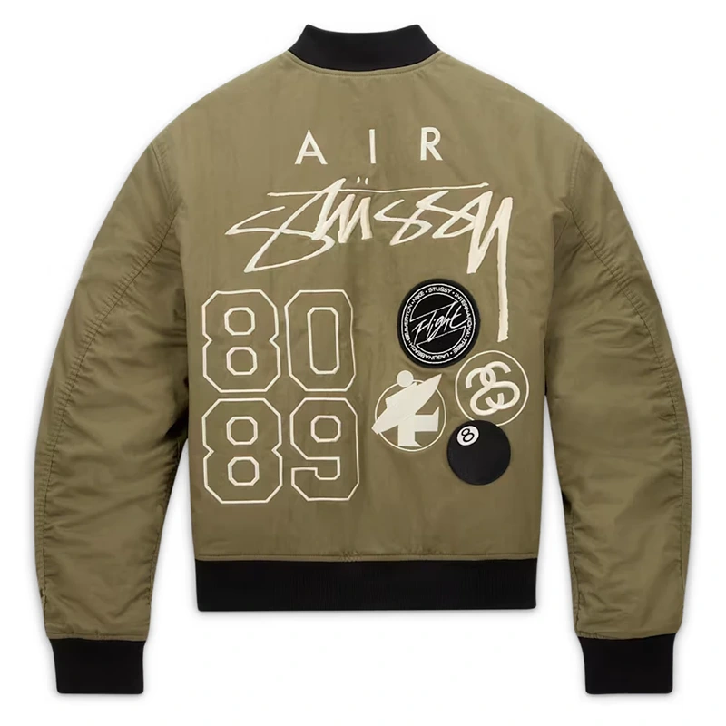 Nike x Stüssy Olive Bomber Jacket