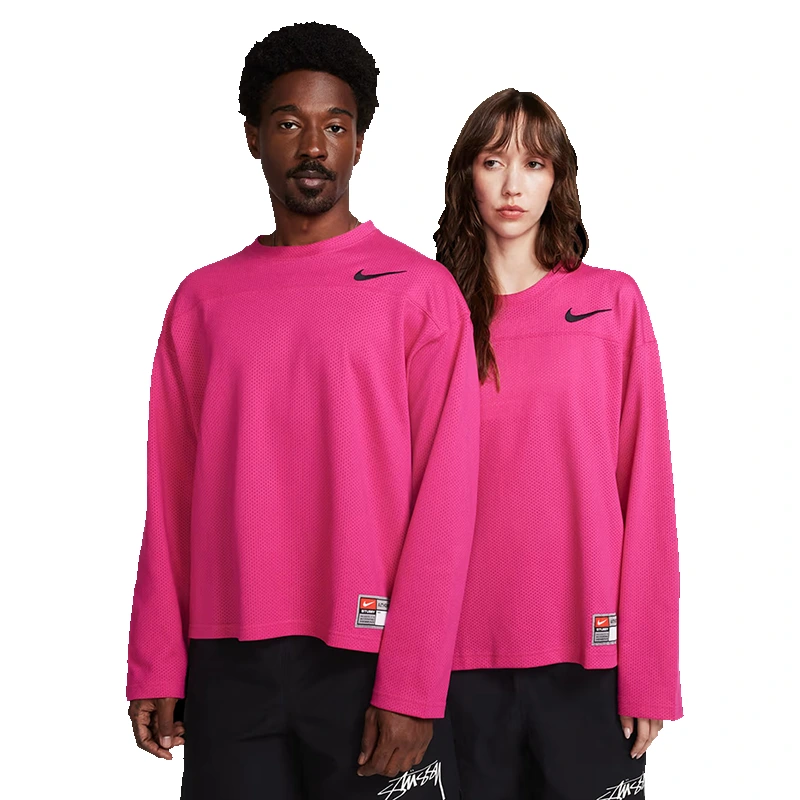 Nike x Stüssy Pink Long-Sleeve Top - Image 3