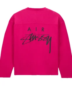 Nike x Stüssy Pink Long-Sleeve Top