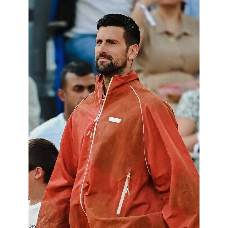 Novak Djokovic Lacoste Orange Track Jacket