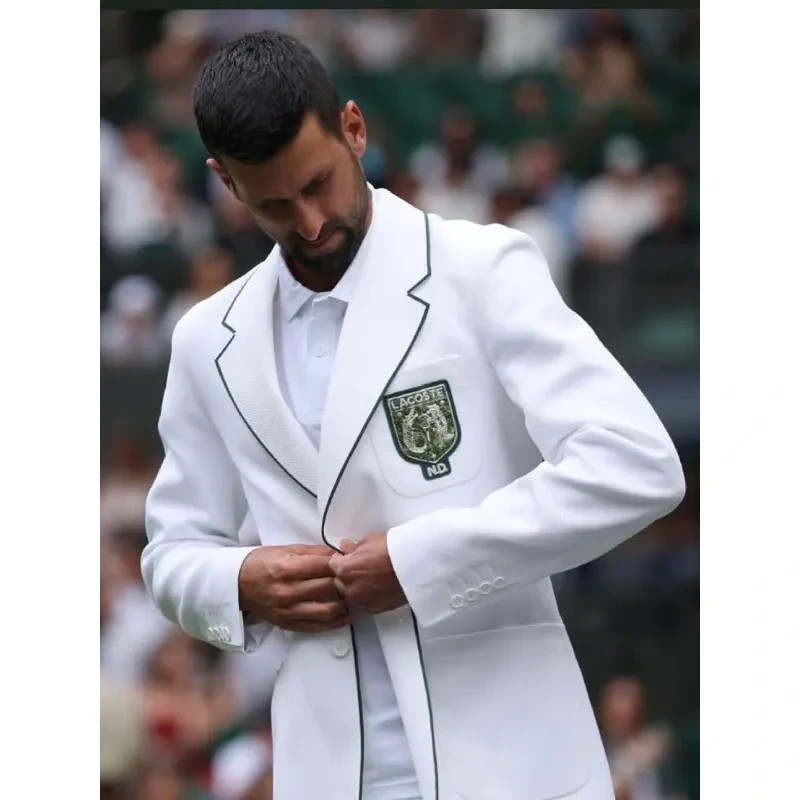 Novak Djokovic Wimbledon White Blazer - Image 5