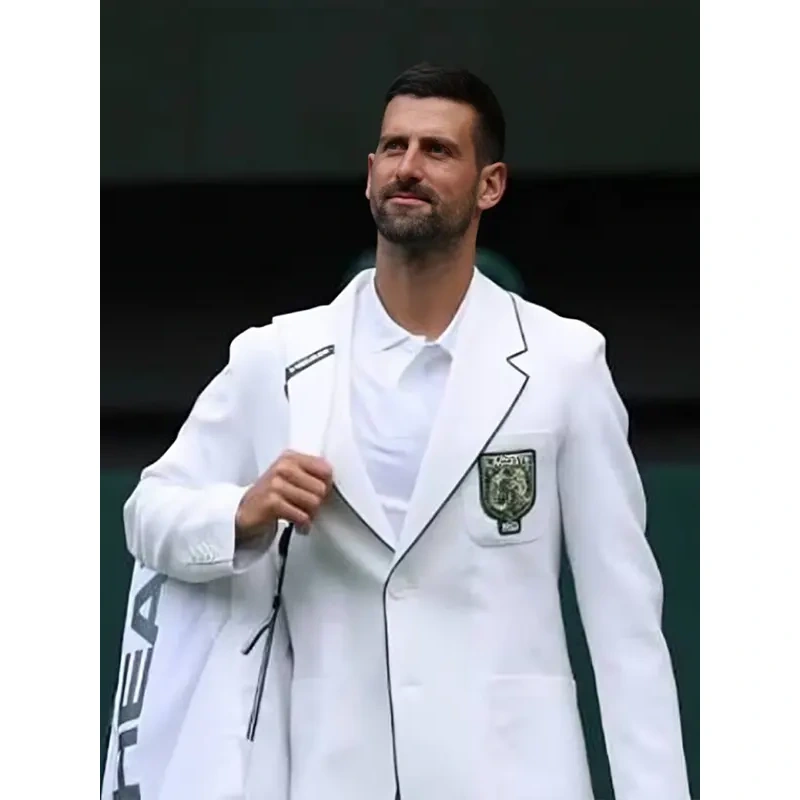 Novak Djokovic Wimbledon White Blazer - Image 3