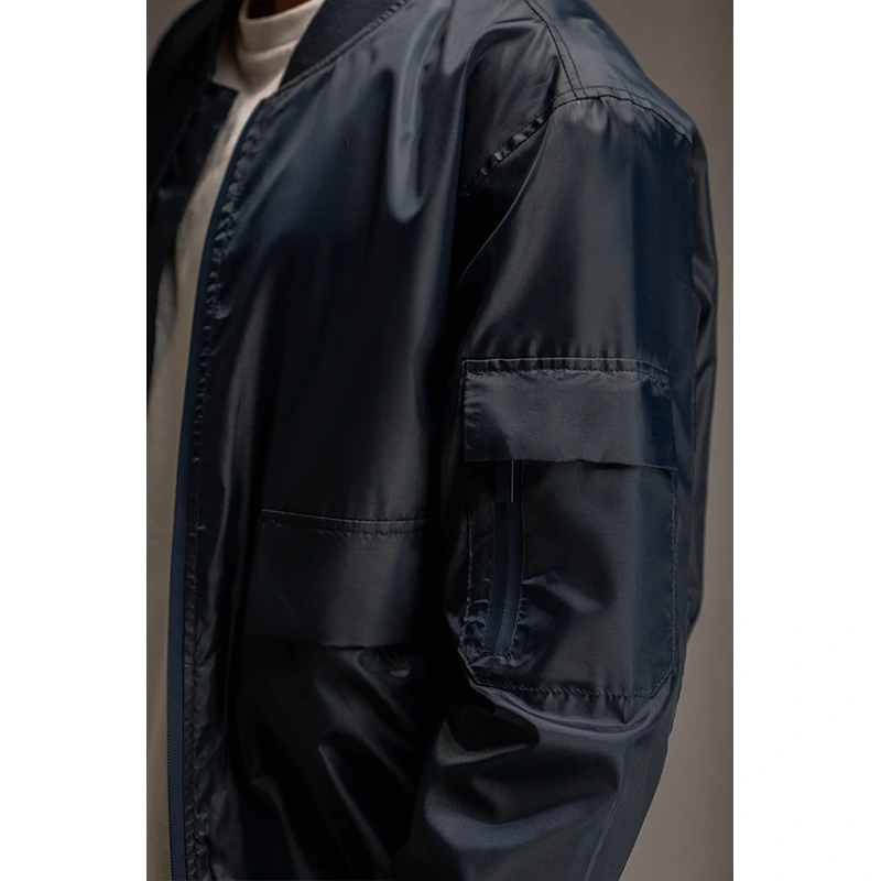 Nylon Bomber Jacket - Image 4