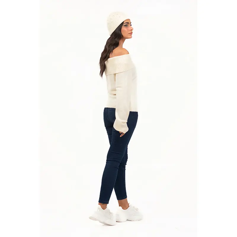 Off The Shoulder Sweater - Image 3