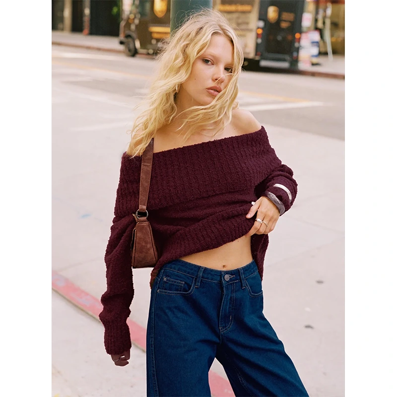 Off The Shoulder Sweater - Image 5