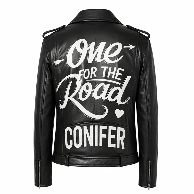 One for the Road Biker Leather Jacket - Image 2